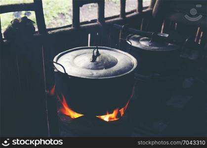 old local kitchen cookware