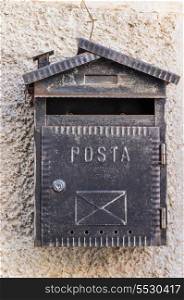 old mailbox on the wall
