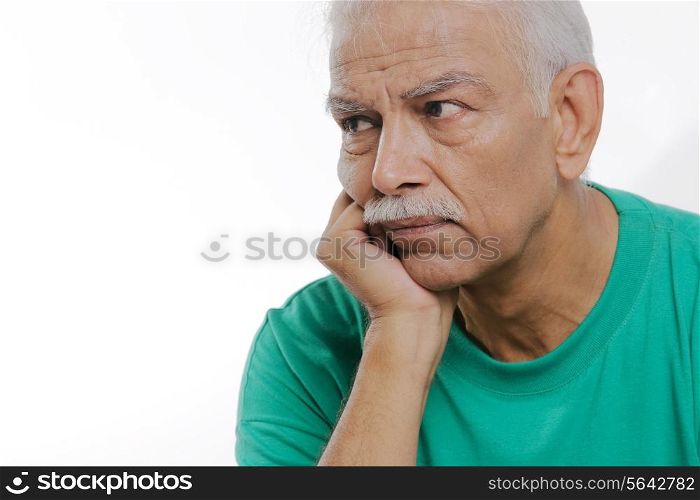 Old man looking