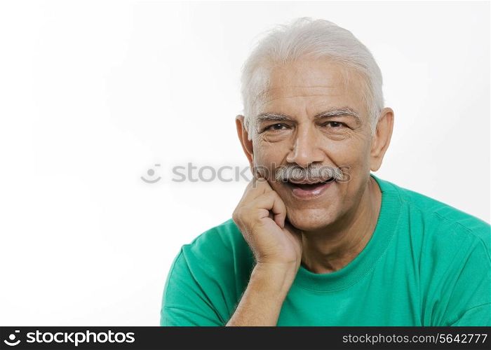 Old man smiling