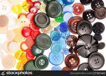 old many colored buttons