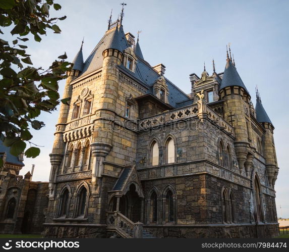 Old medieval castle. Old medieval castle against of the sky background