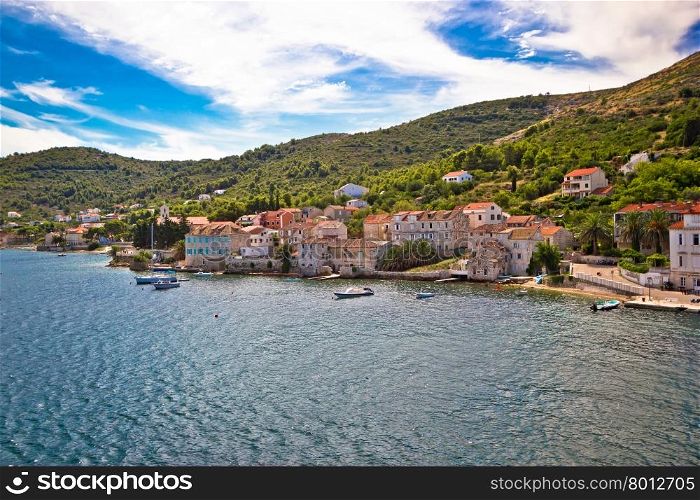 Old mediterranean town of Vis view, Dalmatia, Croatia