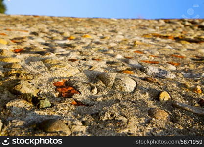 old milan in italy church concrete wall brick the abstract background stone&#xA;