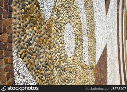 old milan in italy church concrete wall brick the abstract background stone&#xA;