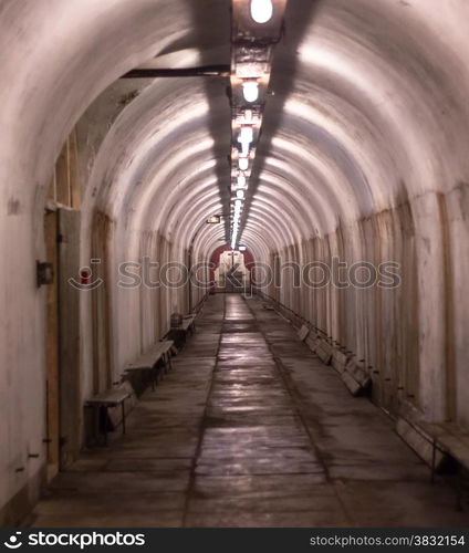 old military shelter abandoned to decay and neglect of the time