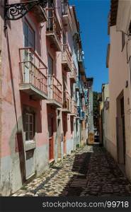 Old Narrow Street in Portuguese City