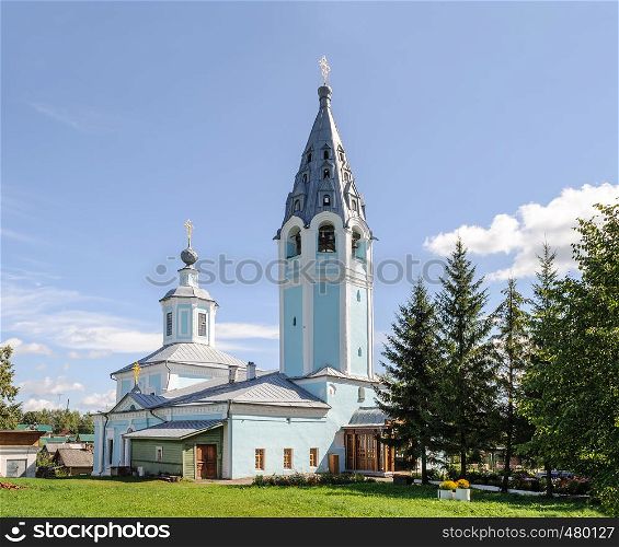 Old orthodox church of the Assumption (1730) in Chukhloma, Kostroma region, Russia