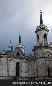 Old Orthodox Church of the Moscow region in the Gothic style
