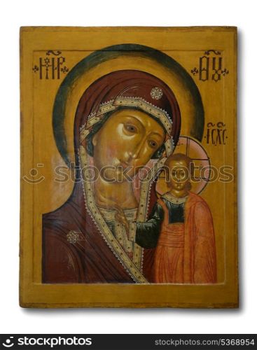 "Old orthodox icon "Our lady of Kazan" 17 century"