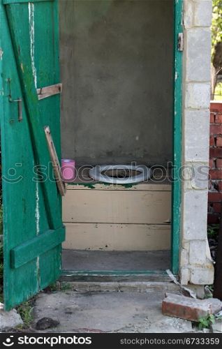 old outdoors toilet