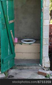 old outdoors toilet