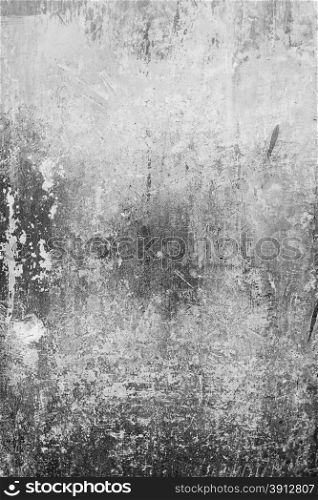 Old painted rusty wall, abstract background, bw photo