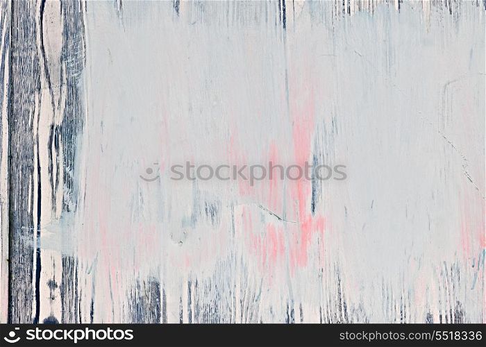 Old painted wood background. Background of old wood wall with peeling paint
