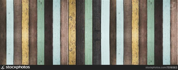 Old painted wooden background and texture.