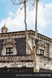old palace Palazzo Biscari in Catania city, Sicily, Italy