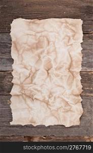 Old paper on wood texture