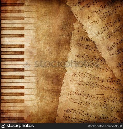 Old Paper. Retro Music Texture Background. .. Old Paper Texture