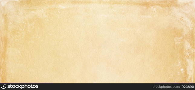 Old parchment paper. Horizontal banner texture wallpaper. Old parchment paper. Banner texture