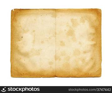 Old parchment paper texture isolated on white. Old parchment paper texture