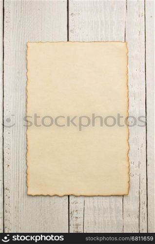 old parchmentat wooden background texture