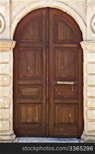 Old pattern door in Rhodes