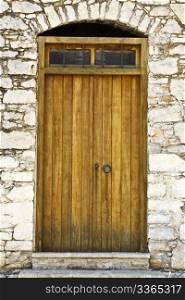 Old pattern door in Rhodes