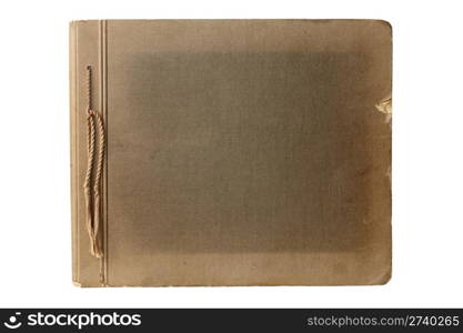 Old photo album isolated on white