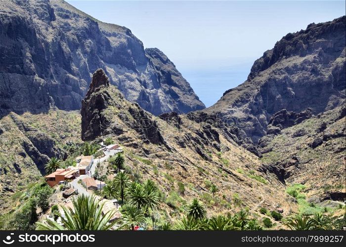 Old piratic village Maska.Tenerife. Canary Islands.
