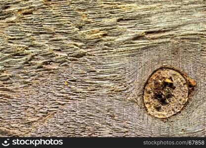 old plank with texture and knothole