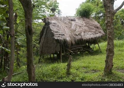 old poor house in Ubud bali