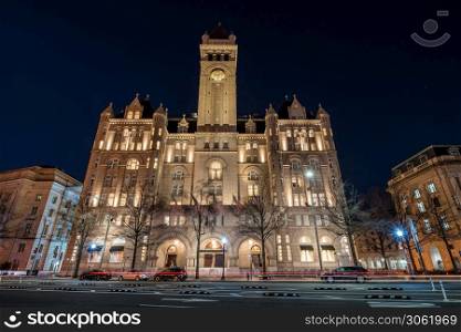 Old post office washington DC, United States, USA downtown, Architecture and Landmark with transportation concept
