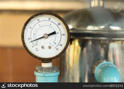 old pressure gauge