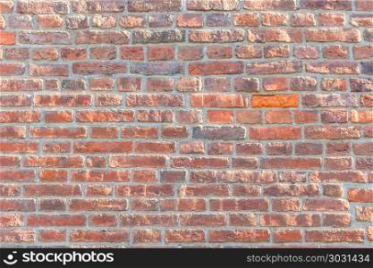 old red brick wall photo for background