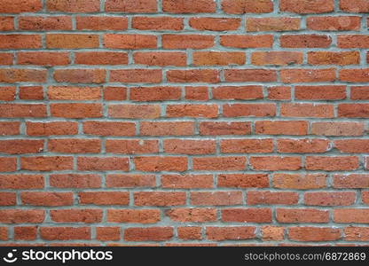 Old red brick wall texture background