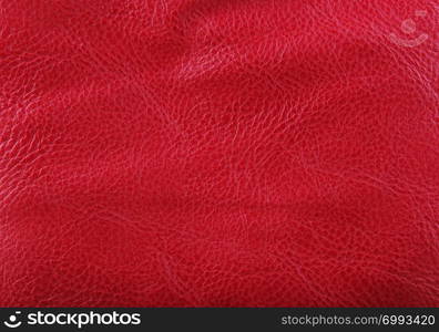 Old Red Leather Background