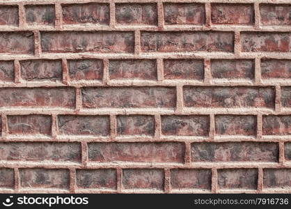 Old retro decorative house brick wall closeup as background