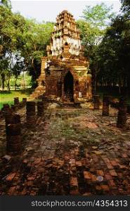 Old ruin of a temple, Amphoe Si Satchanalai, Sukhothai, Thailand