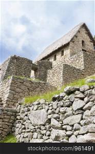 Old ruins building in Machu Picchu