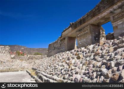 Old ruins of a building, Mitla, Oaxaca State, Mexico