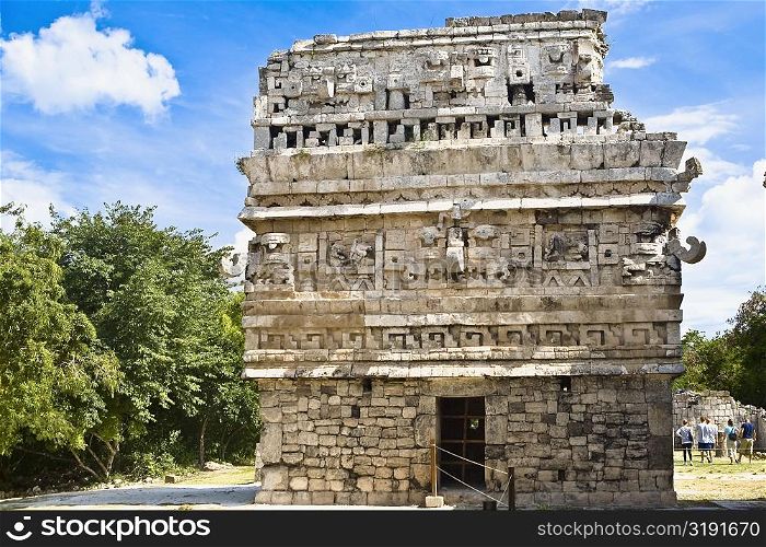 Old ruins of a building, Nun&acute;s Building, Chichen Itza, Yucatan, Mexico