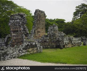 Old ruins of a building, Old Panama, Panama City, Panama