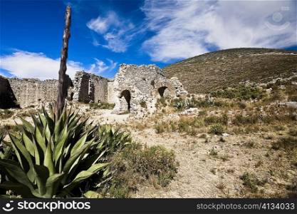 Old ruins of a building, Real De Catorce, San Luis Potosi, Mexico