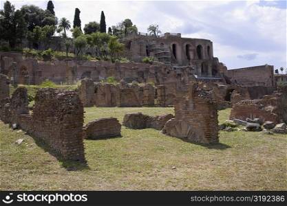 Old ruins of a building, Rome, Italy