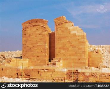Old ruins of a building, Saqqara, Egypt