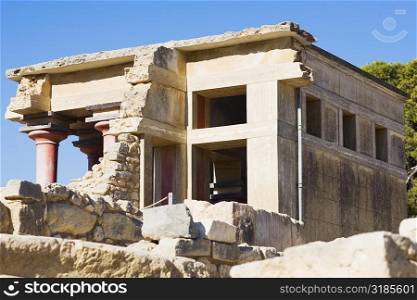 Old ruins of a palace, Knossos, Crete, Greece