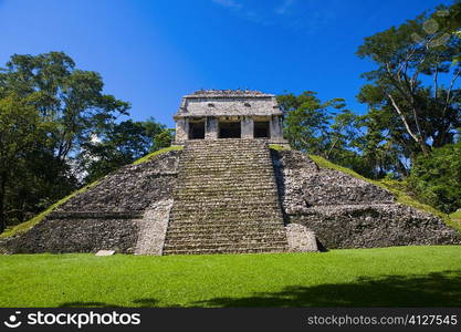 Old ruins of a temple, Temple Of The Count, Palenque, Chiapas, Mexico