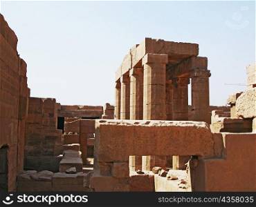 Old ruins of a temple, Temples Of Karnak, Luxor, Egypt