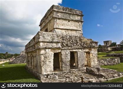 Old ruins of a temple, Zona Arqueologica De Tulum, Cancun, Quintana Roo, Mexico