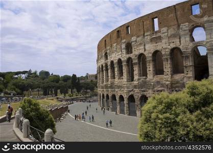 Old ruins of an amphitheater, Coliseum, Rome, Italy